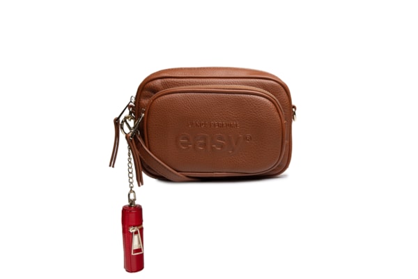 Bolsa Feminina Crossbody Porta Batom Easy - Marrom