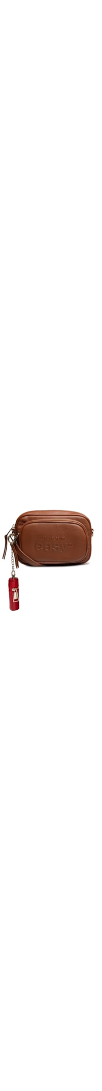 Bolsa Feminina Crossbody Porta Batom Easy - Marrom