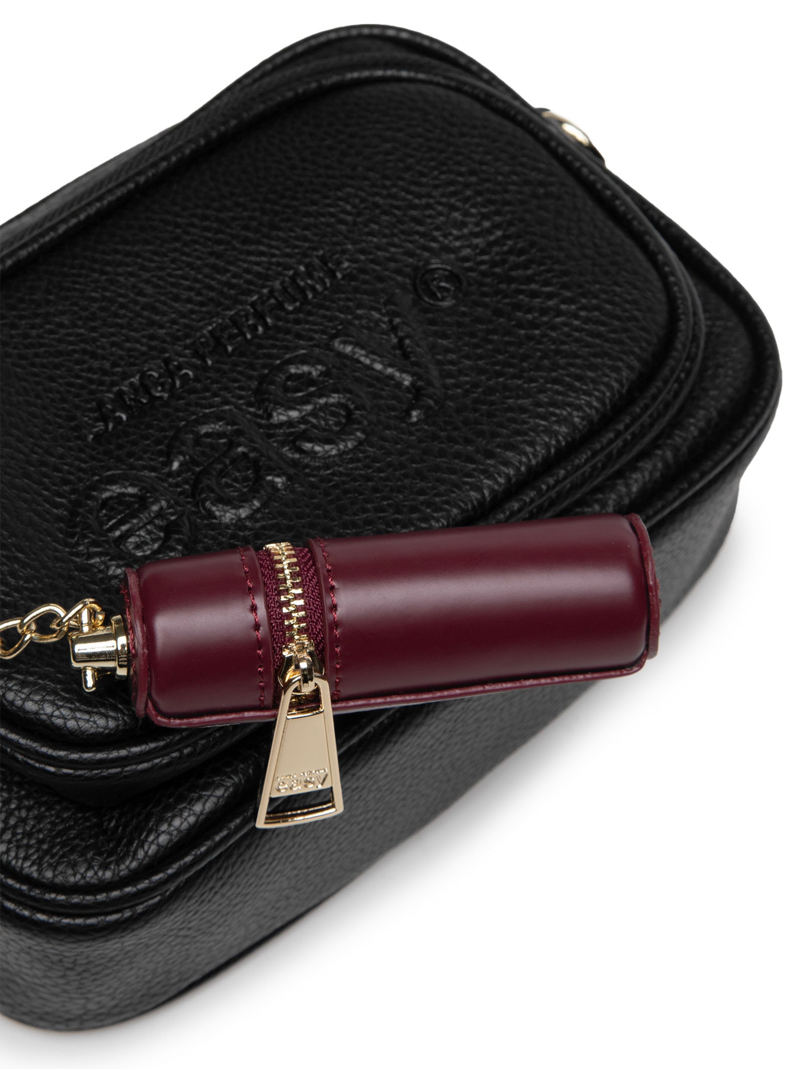 Bolsa Feminina Crossbody Porta Batom Easy Preto Lança Perfume