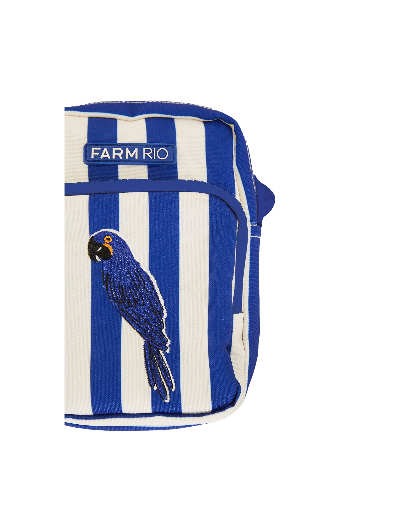 Bolsa Feminina Da Gema Arara Listrado Azul Farm Etc