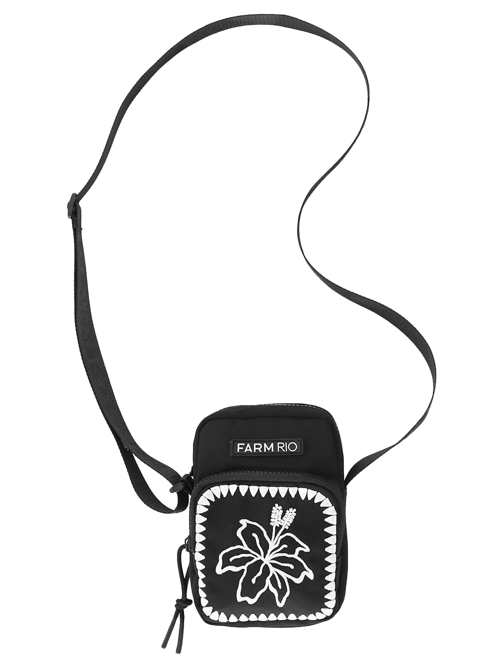 Bolsa Feminina Da Gema Hibisco Preto Farm Etc