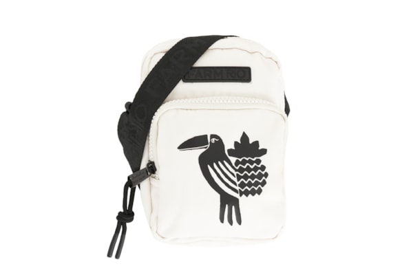 Bolsa Feminina Da Gema Lenço Dia E Noite - Branco