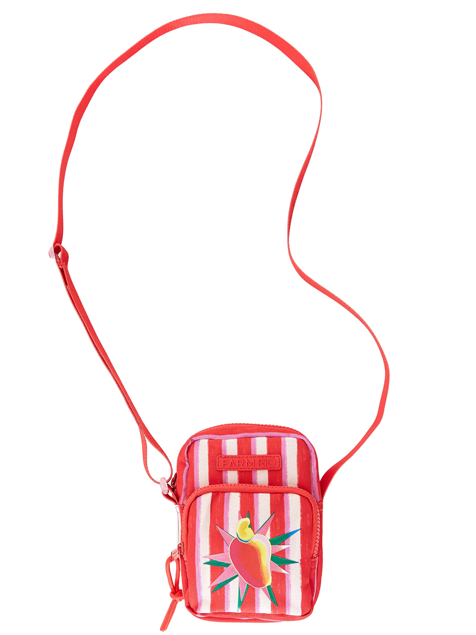 Bolsa Feminina Da Gema Listrado Silk Caju Vermelho Farm Etc