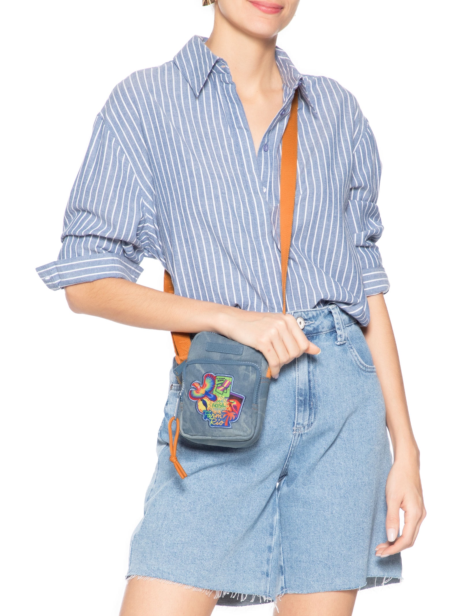 Bolsa Feminina Da Gema Patch Rio Azul Farm Etc