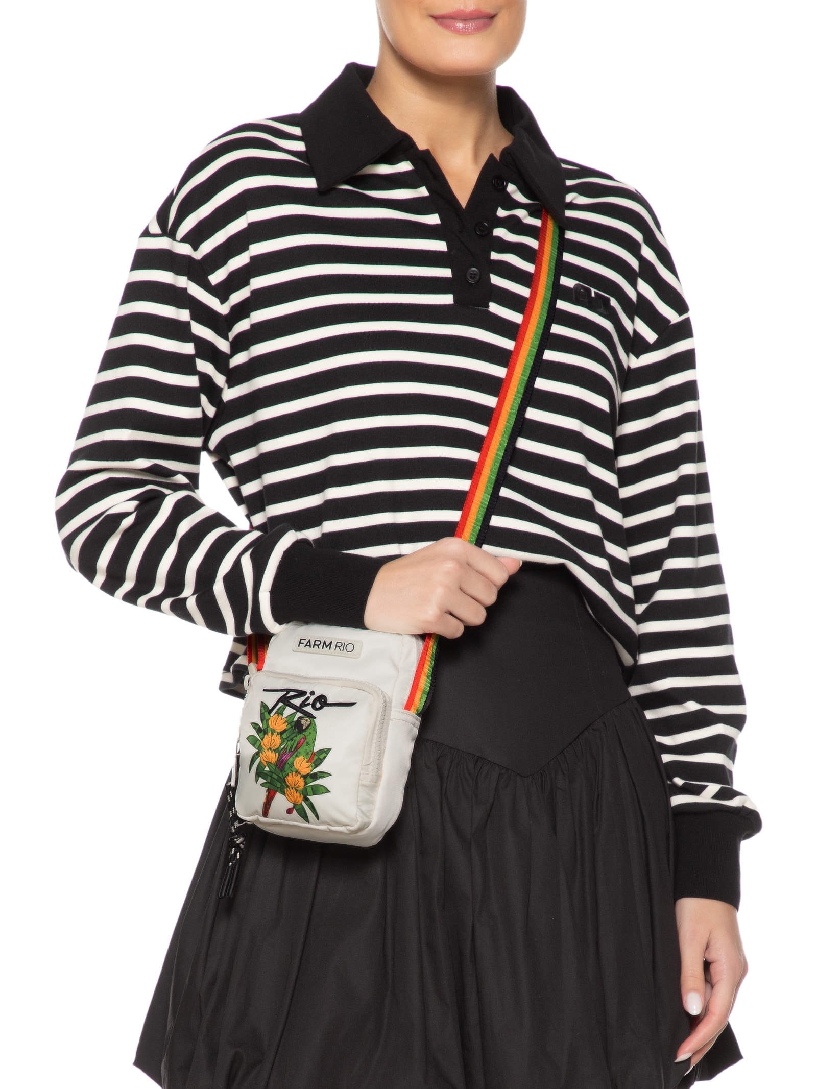 Bolsa Feminina Da Gema Rio Maraca Branco Farm Etc