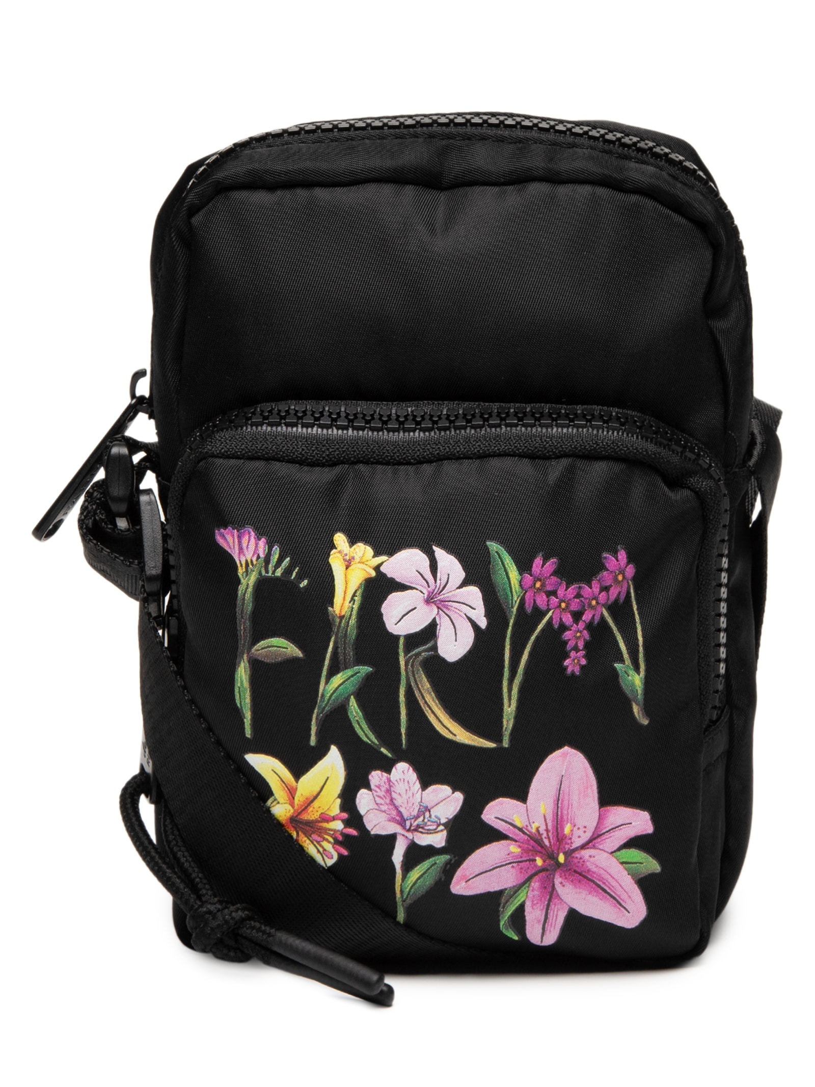 Bolsa Feminina Da Gema Romance Em Flor Preto Farm Etc