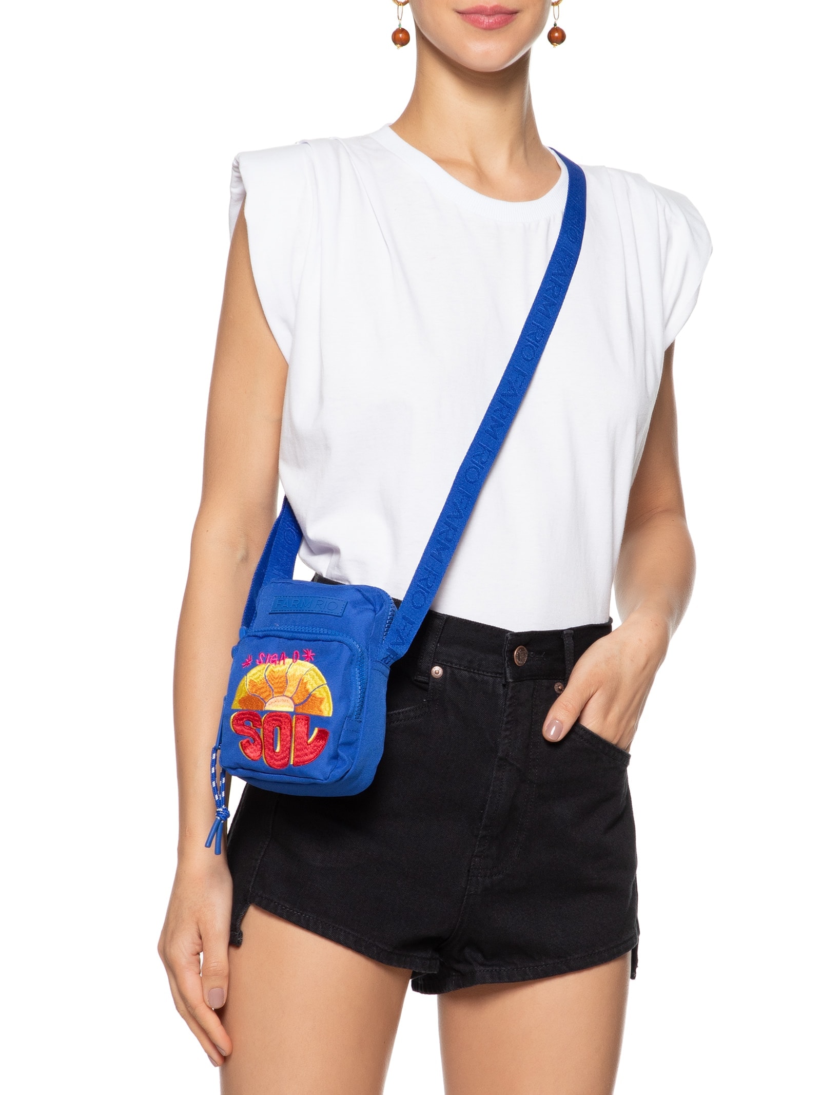 Bolsa Feminina Da Gema Siga O Sol Azul Farm Etc