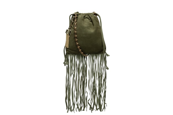 Bolsa Feminina De Camurça Spike - Verde