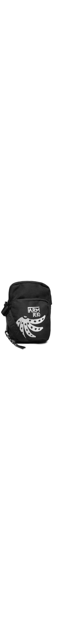 Bolsa Feminina de Gema Gráfico Tropi - Preto