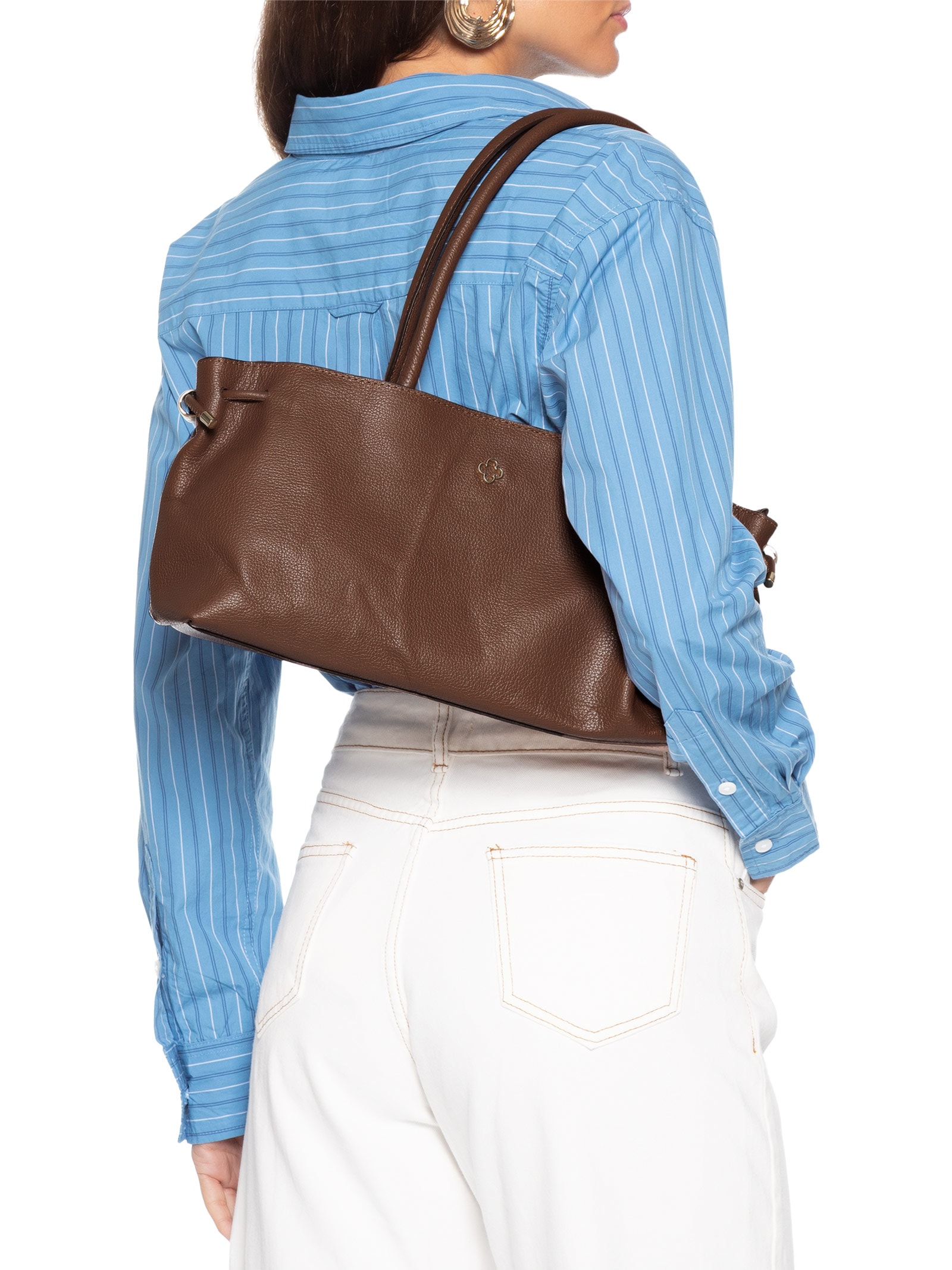 Bolsa Feminina De Ombro Artigiano Bag Marrom Capodarte
