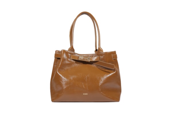 Bolsa Feminina De Ombro Couro Grande - Marrom