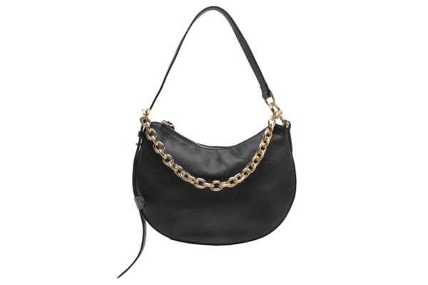 Bolsa Feminina De Ombro Couro Pequena- Preto
