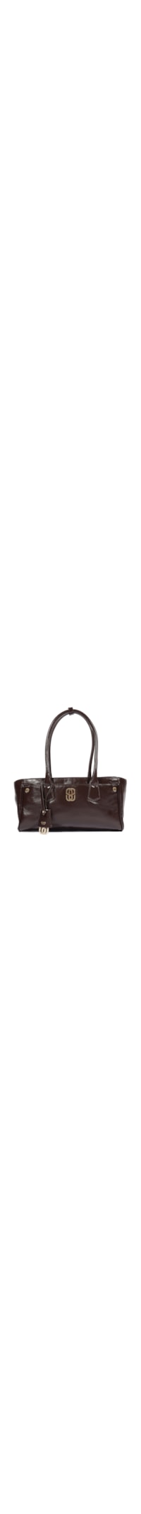 Bolsa Feminina De Ombro Média Couro - Marrom