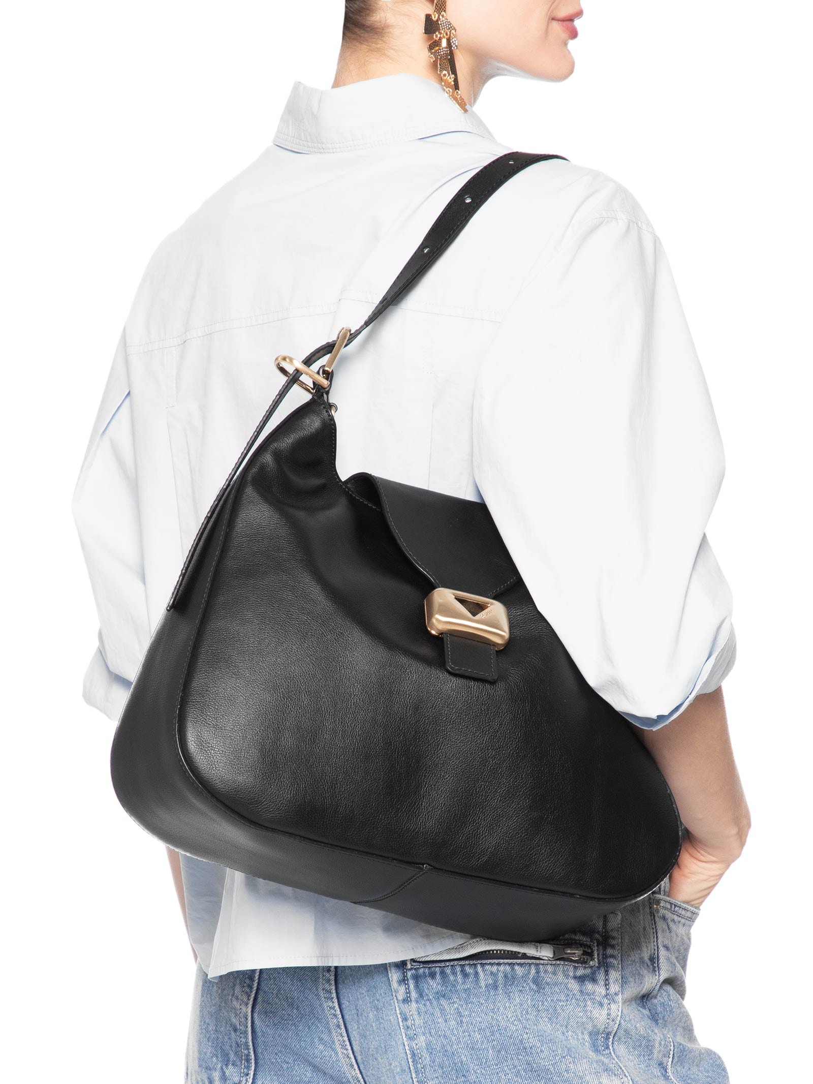 Bolsa Feminina de Ombro Preto Schutz