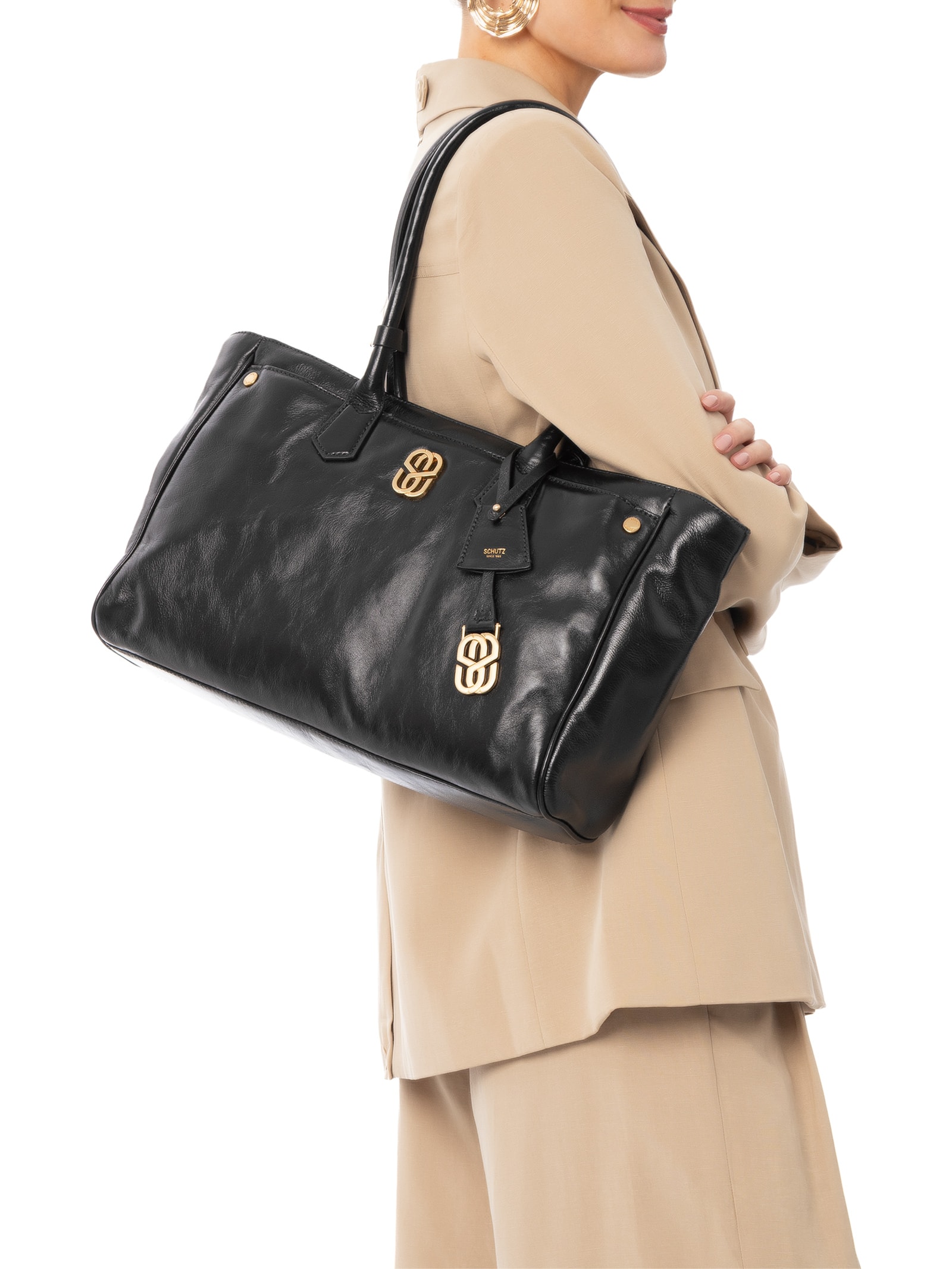 Bolsa Feminina De Ombro Preto Schutz