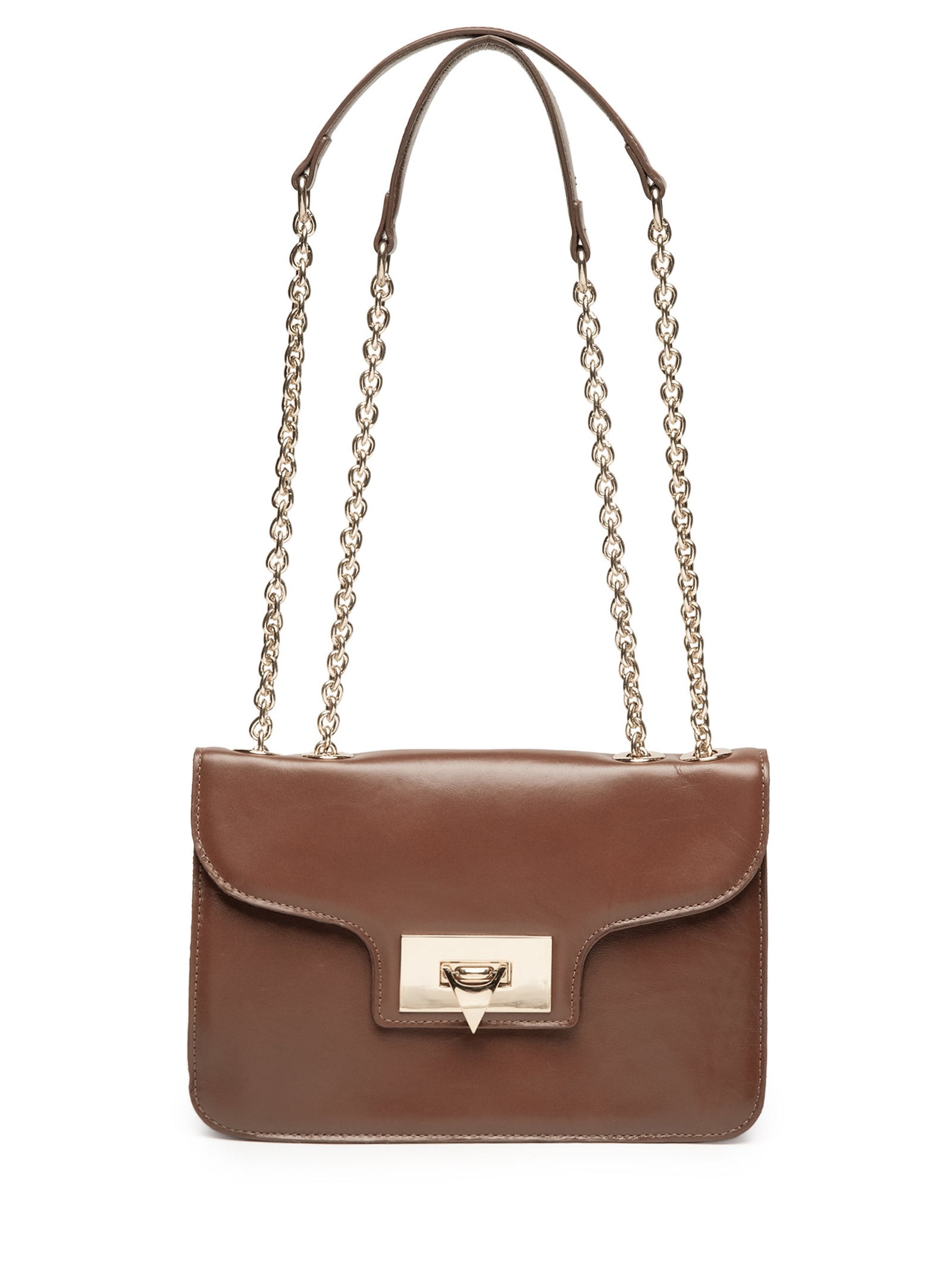 Bolsa Feminina de Ombro Trento Walnut Marrom Carrano