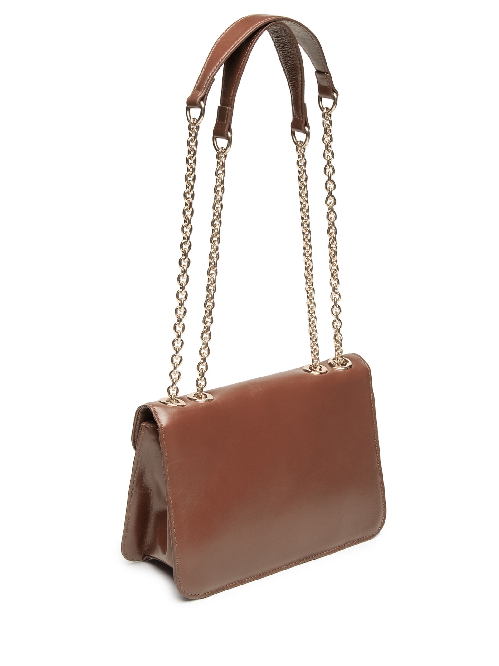 Bolsa Feminina de Ombro Trento Walnut Marrom Carrano