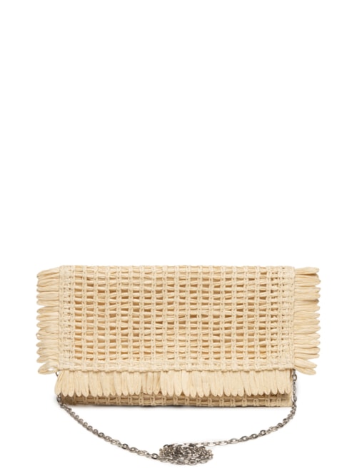 Bolsa Feminina De Palha – Bege