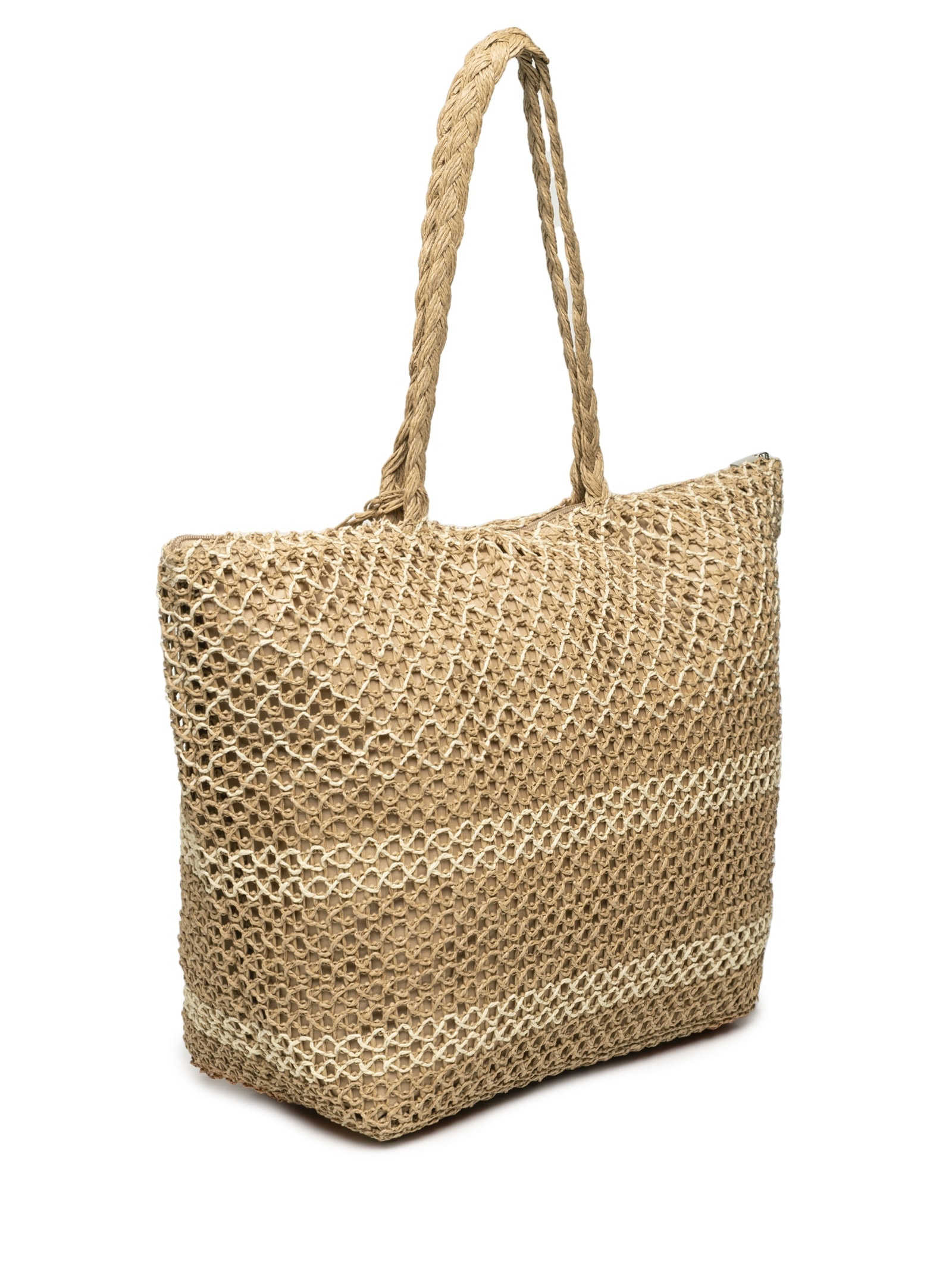 Bolsa Feminina De Palha Bege Mktbeach