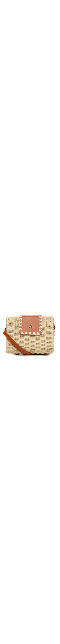 Bolsa Feminina de Palha - Bege