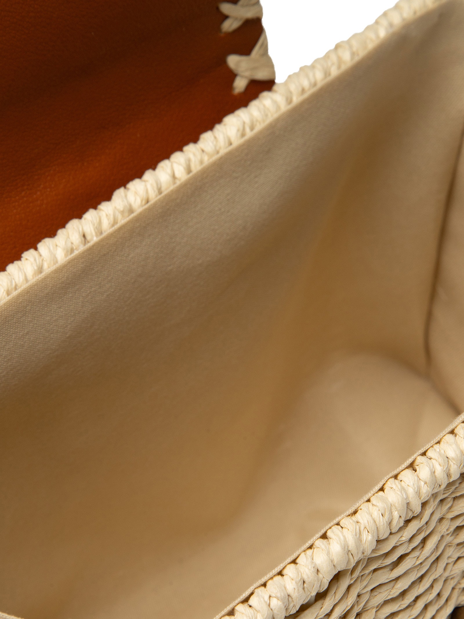 Bolsa Feminina de Palha Bege Basiq