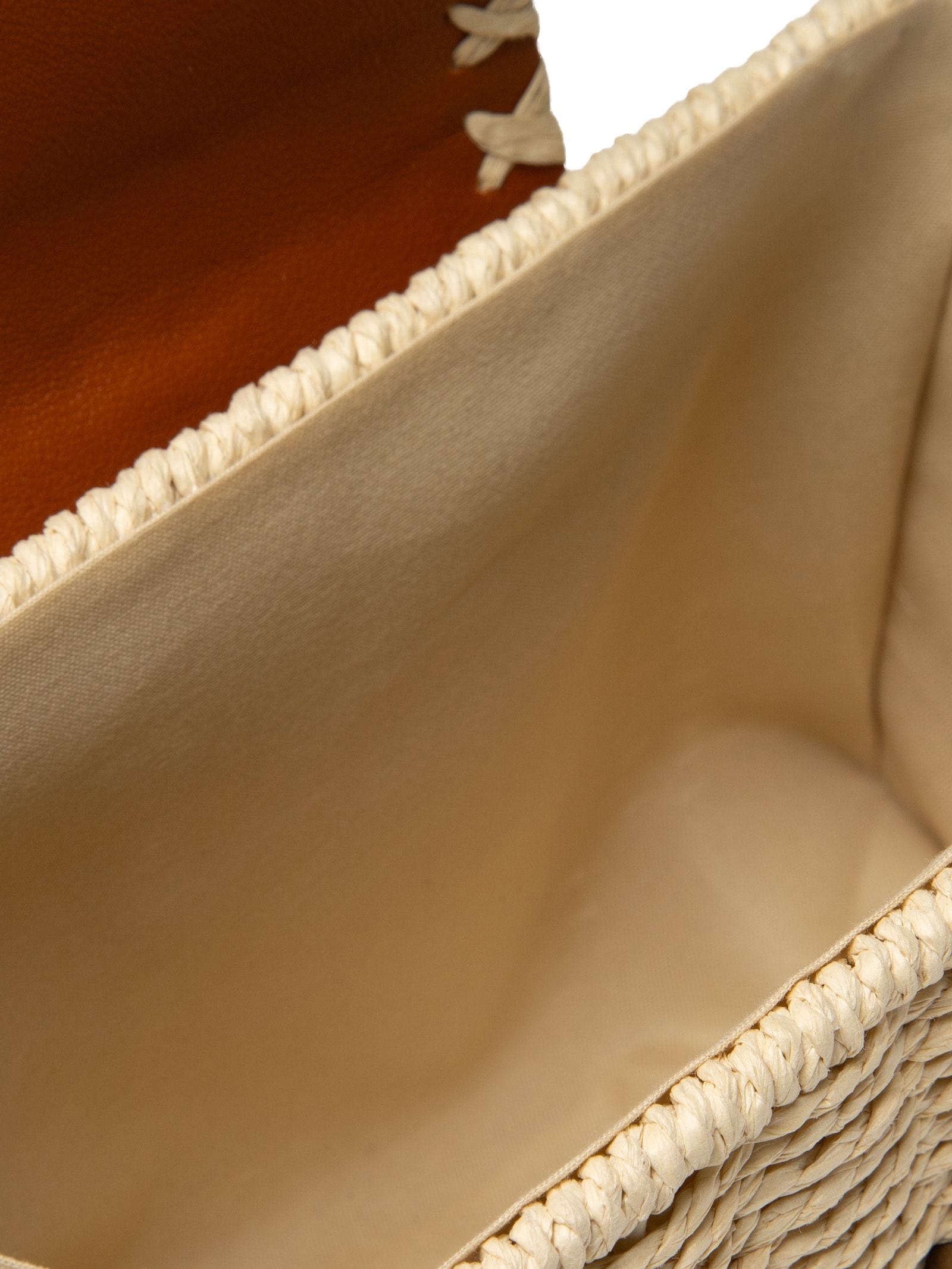 Bolsa Feminina de Palha Bege Basiq