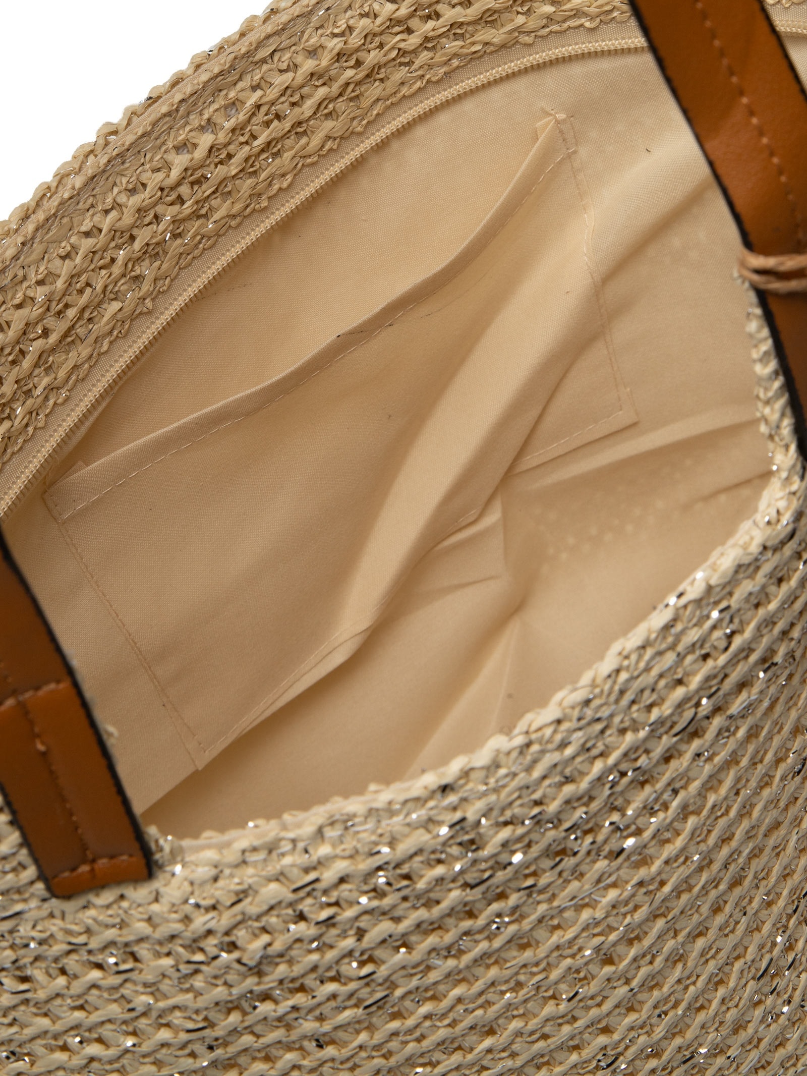 Bolsa Feminina De Palha Com Enfeite De Conchas Bege Mktbeach