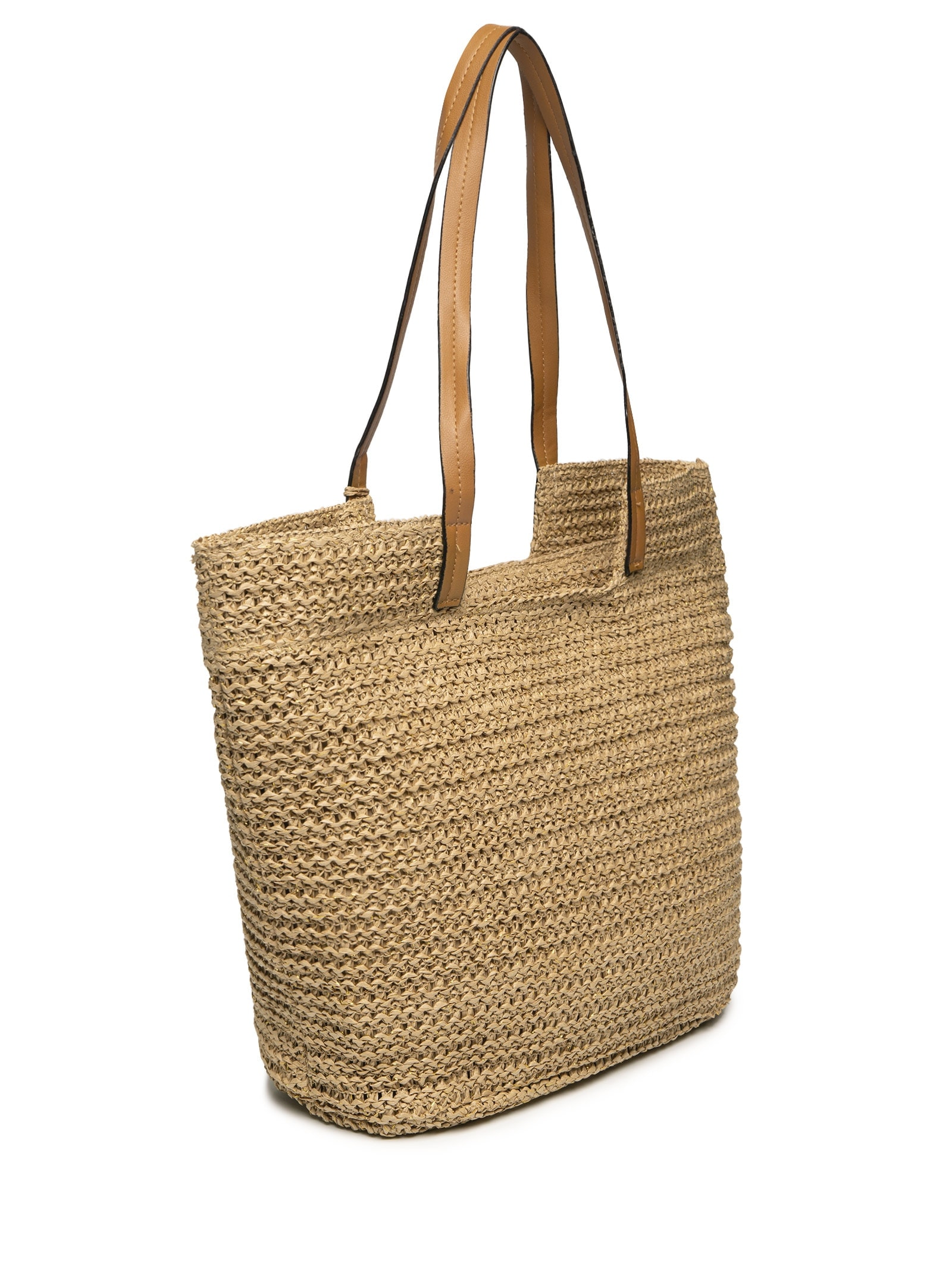 Bolsa Feminina De Palha Com Enfeite De Conchas Bege Mktbeach