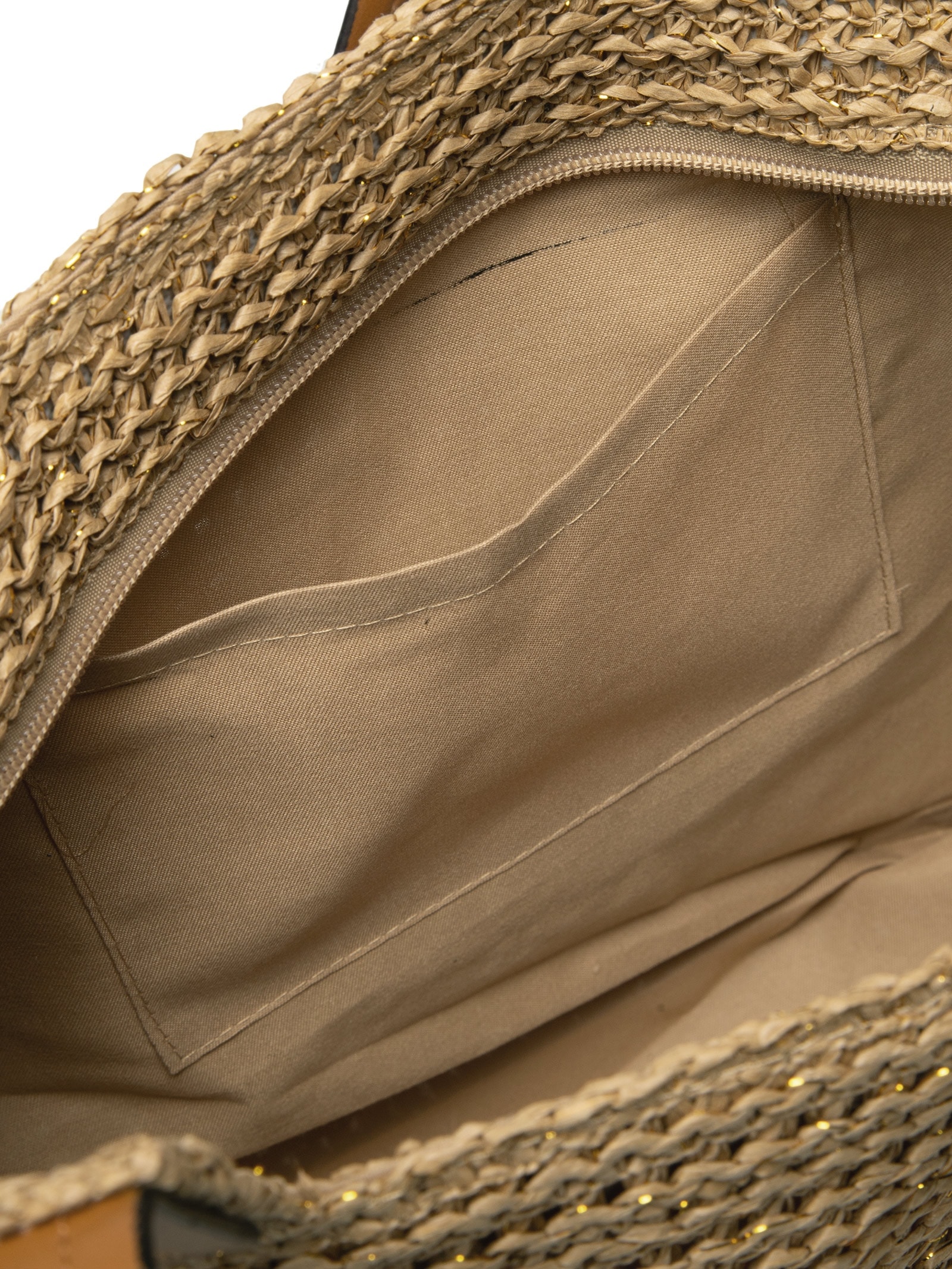 Bolsa Feminina De Palha Com Enfeite De Conchas Bege Mktbeach