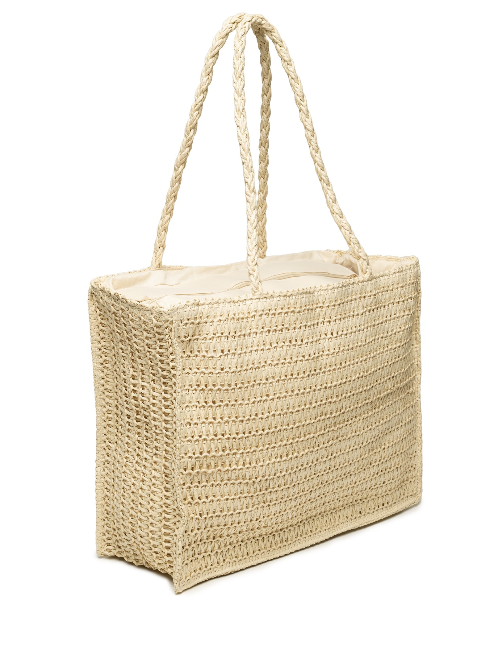 Bolsa Feminina De Palha Off White Mktbeach