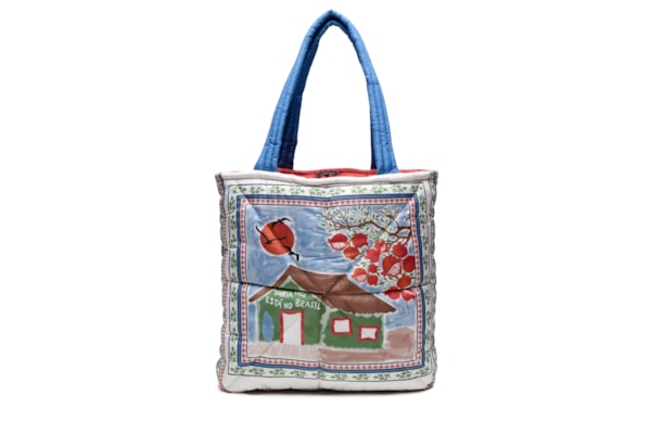 Bolsa Feminina De Praia Tropical - Off White