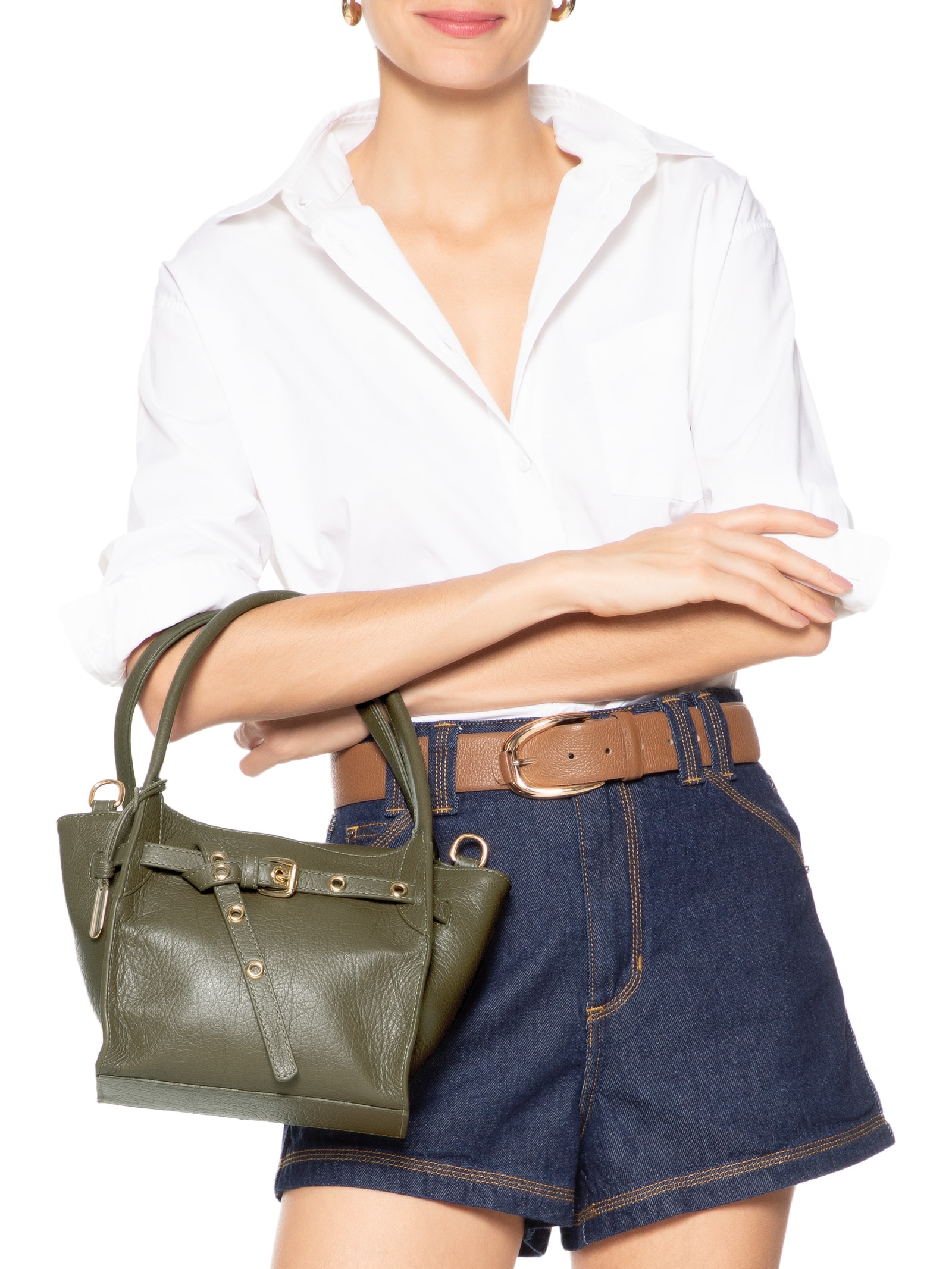 Bolsa Feminina Delhi Tomilho Verde Luiza Barcelos