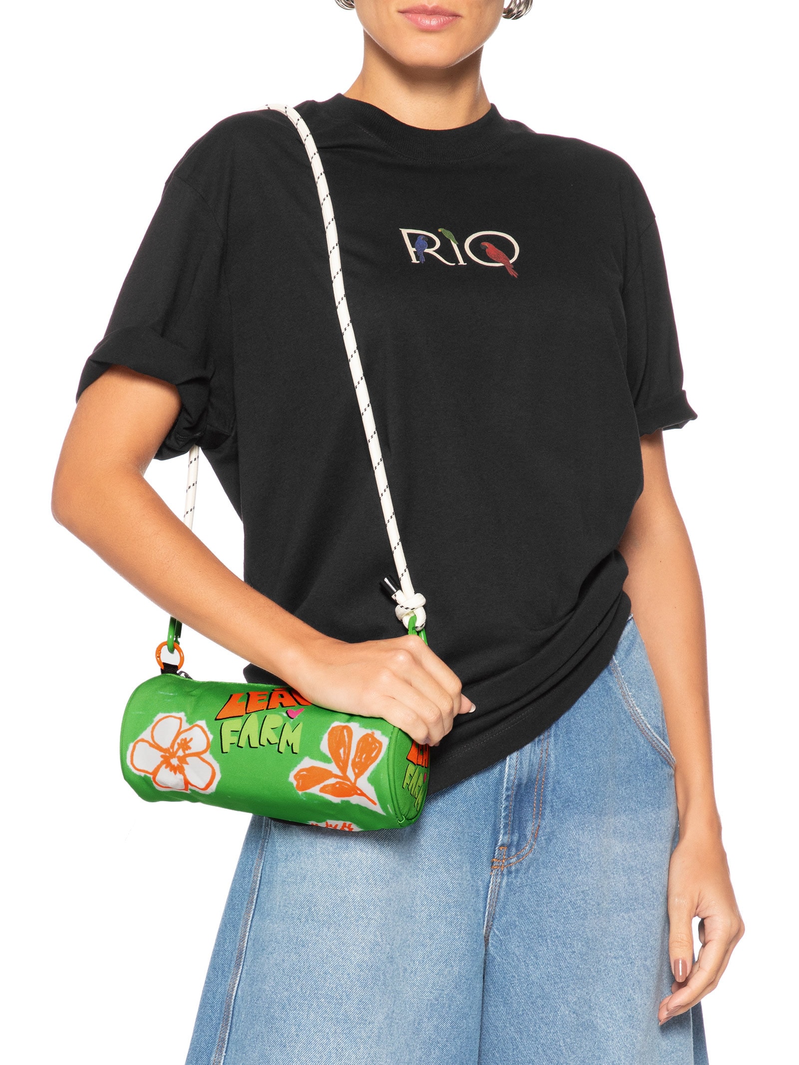 Bolsa Feminina Dengo Elementinhos Matte Laranja Farm Etc + Matte Leão