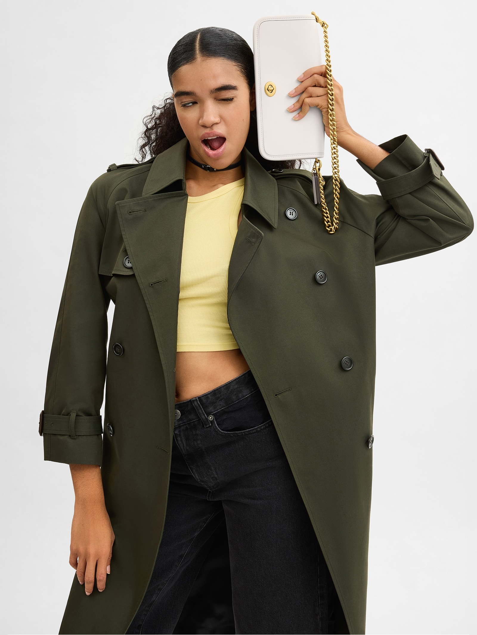 Bolsa Feminina Dinky Branco Coach