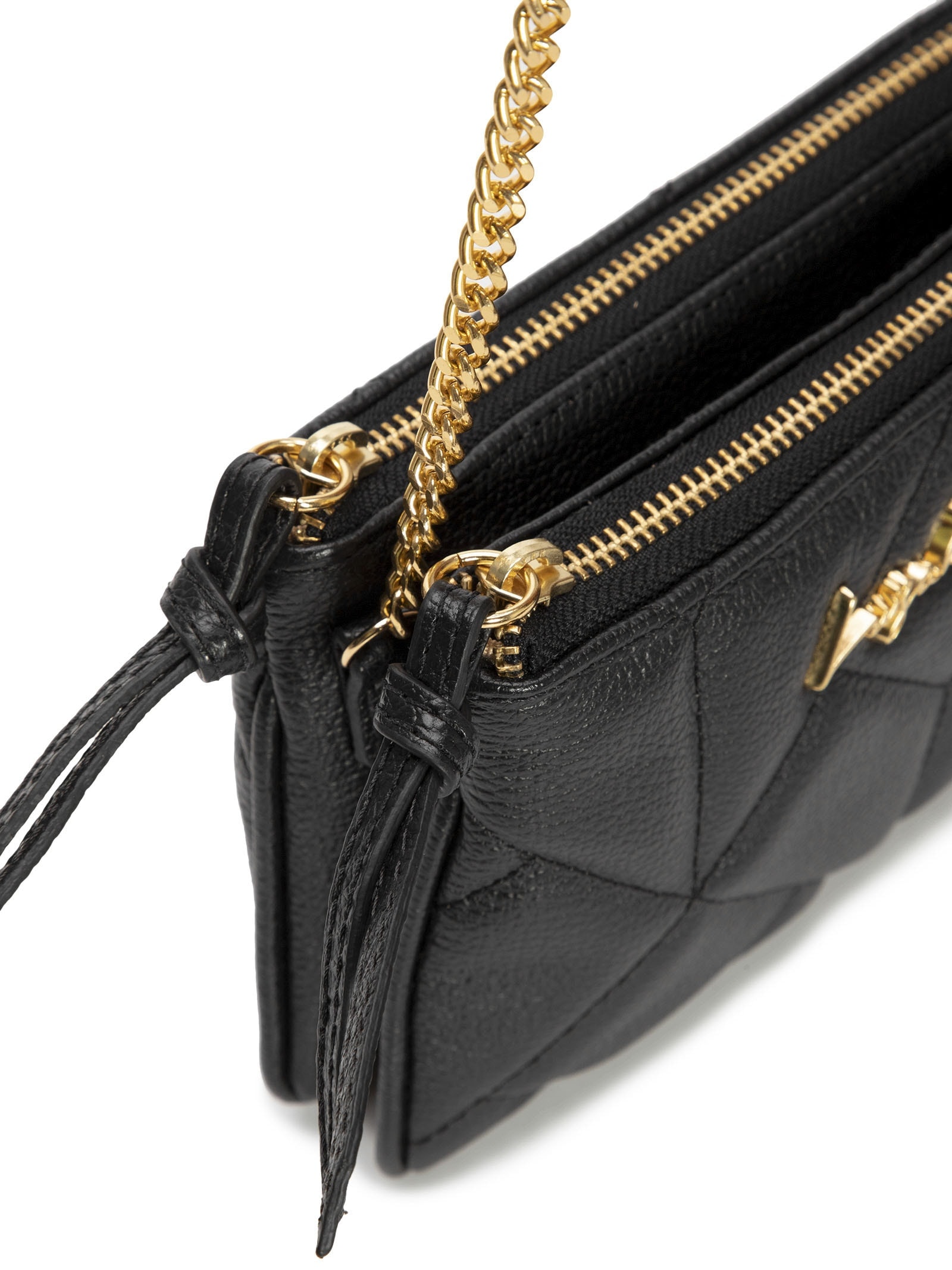 Bolsa Feminina Dupla Tira Corrente Preto Luiza Barcelos