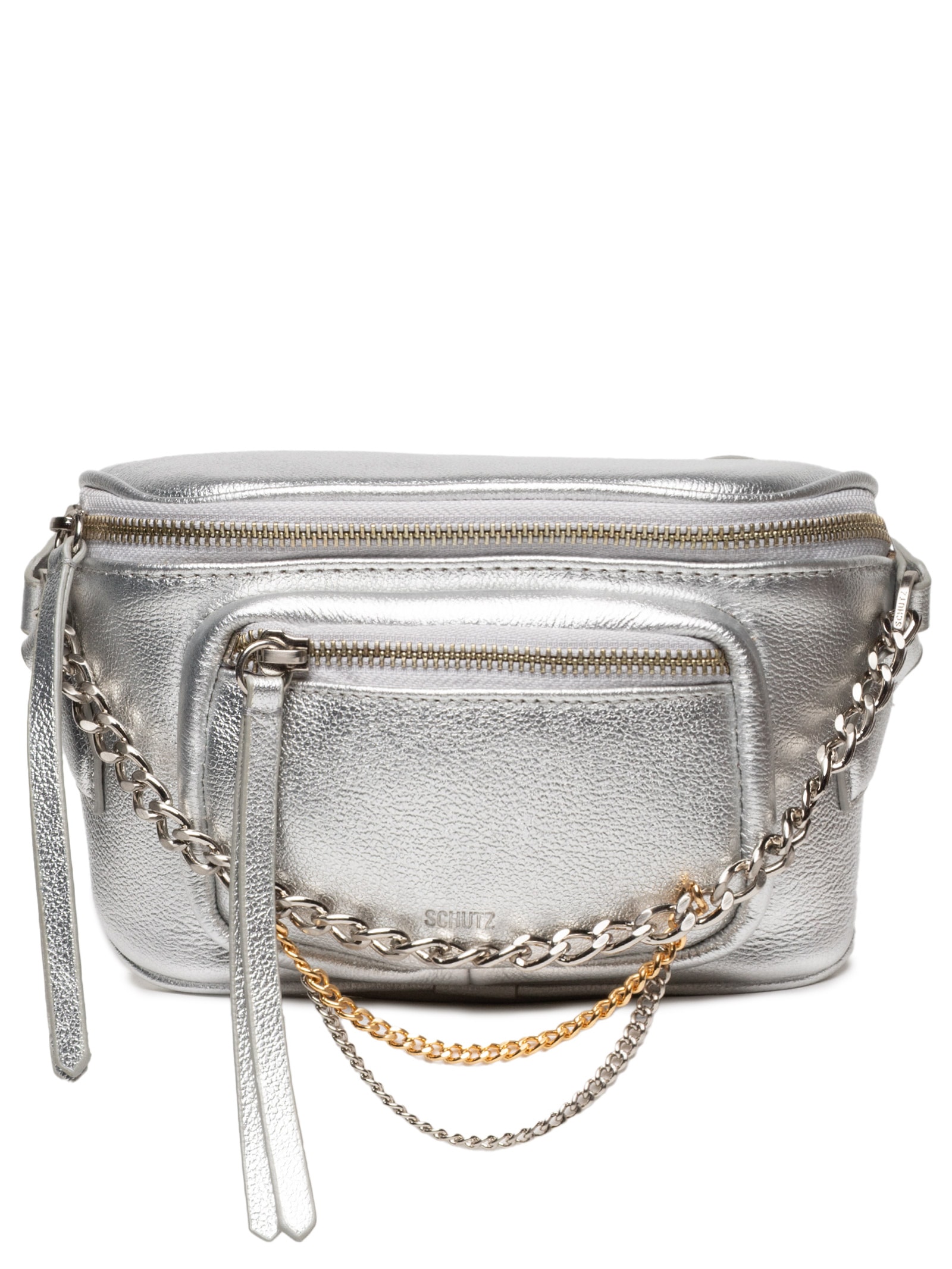Bolsa Feminina Easy Fly Metal Prateado Schutz