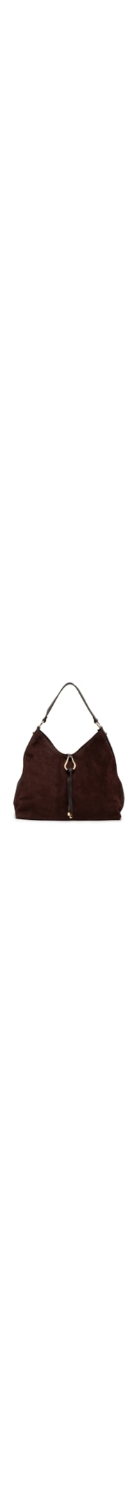 Bolsa Feminina Em Couro Camurça - Marrom