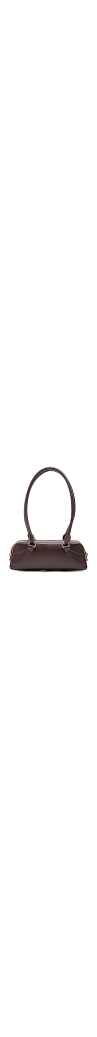 Bolsa Feminina Em Couro Com Alça Alongada - Marrom