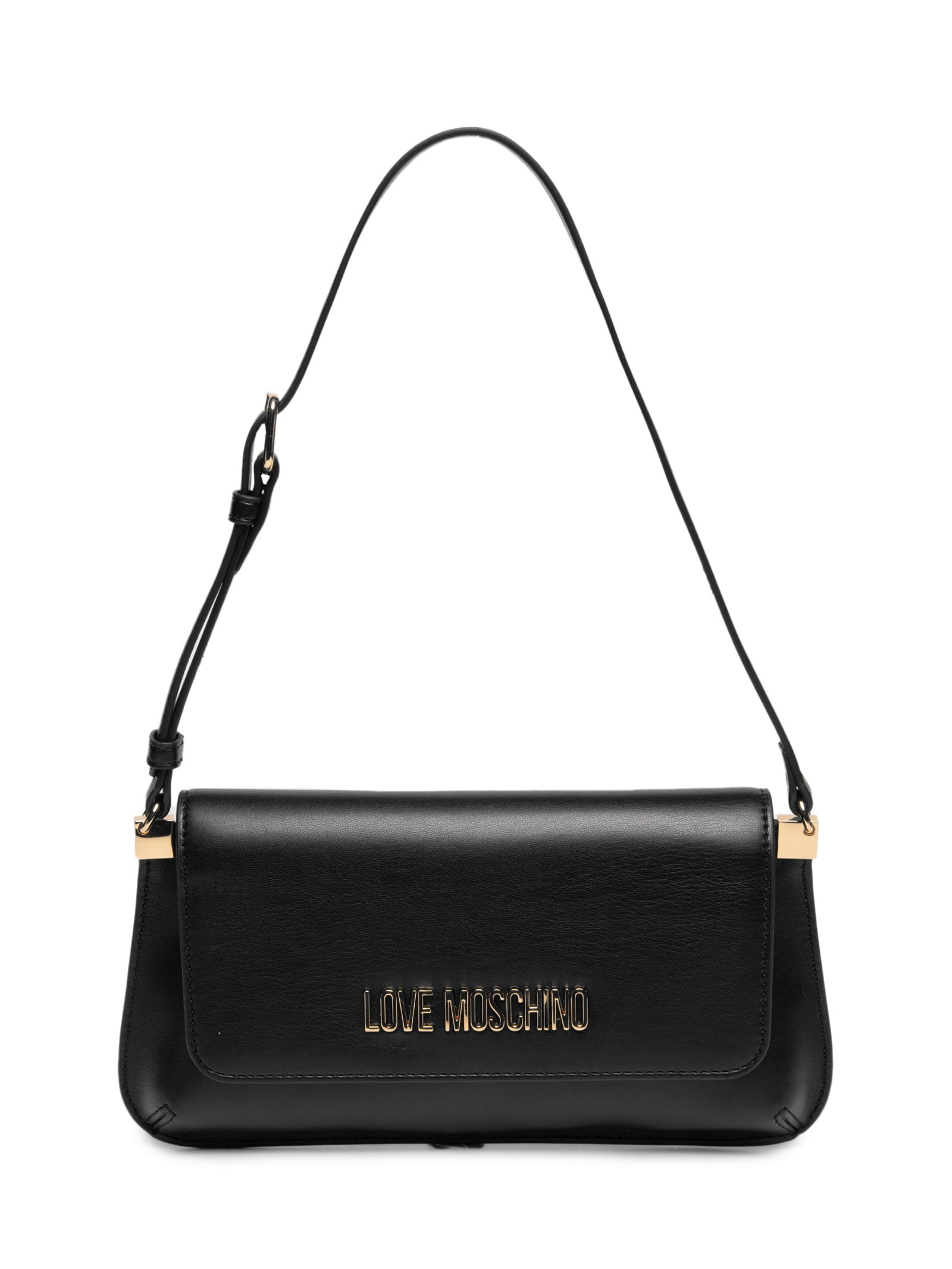 Bolsa Feminina Em PU Liscio Preto Love Moschino