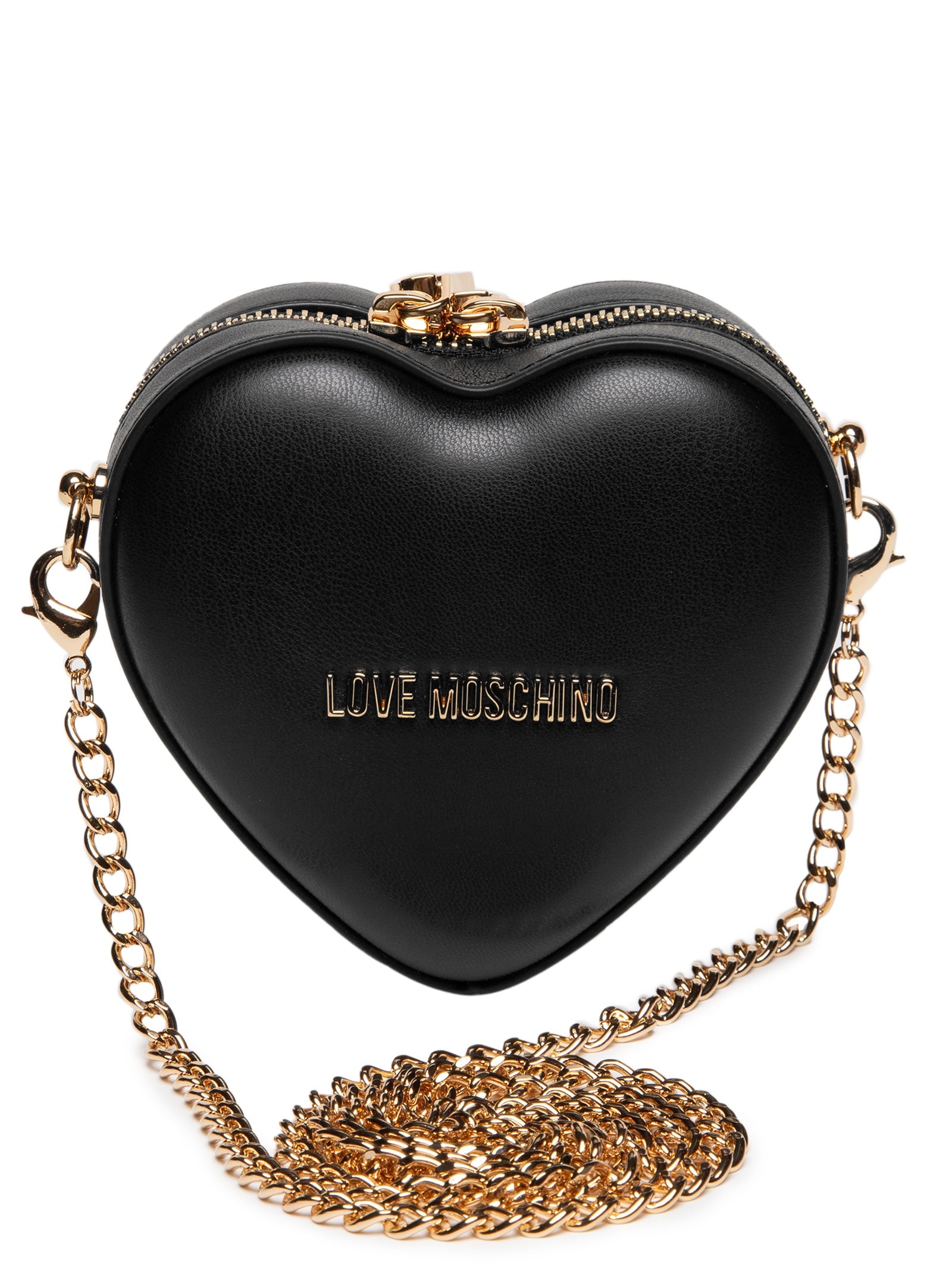 Bolsa Feminina Em PU Preto Love Moschino