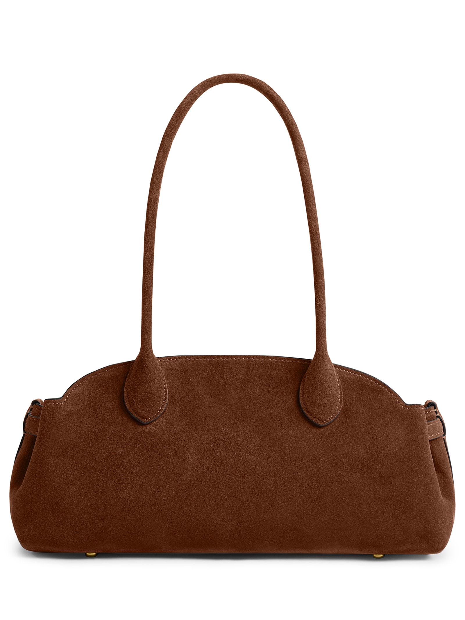 Bolsa Feminina Empire Carryall 34 Suede Warm Marrom Coach