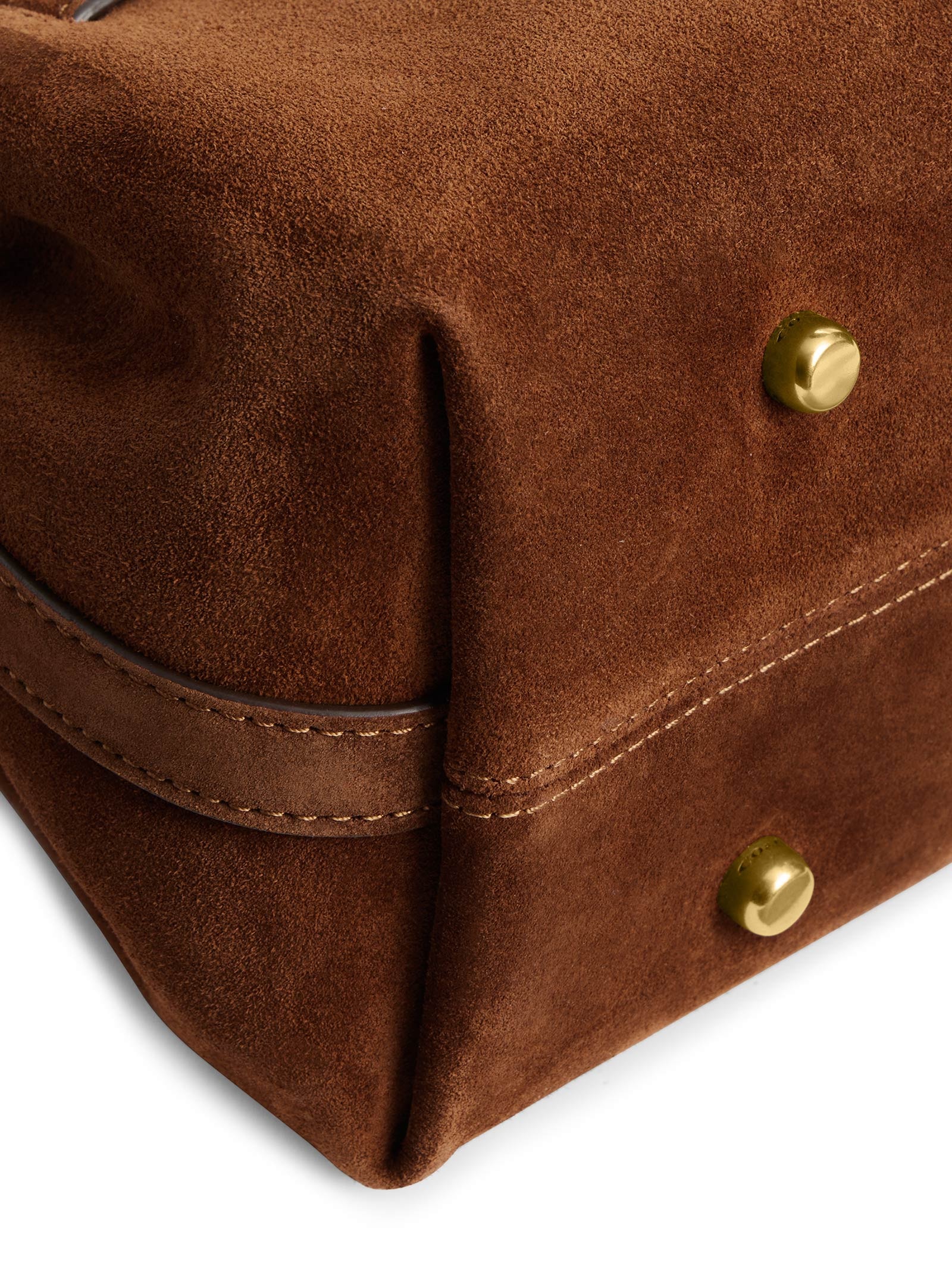 Bolsa Feminina Empire Carryall 34 Suede Warm Marrom Coach