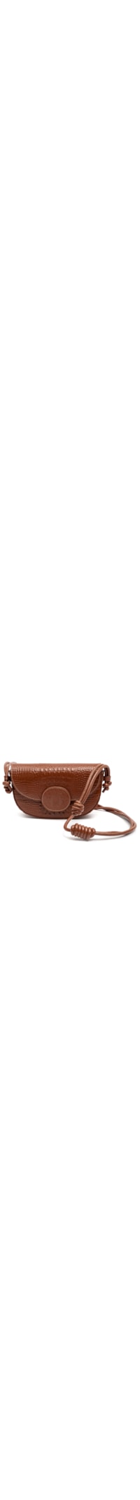 Bolsa Feminina Essentials Meia Lua Em Couro - Marrom