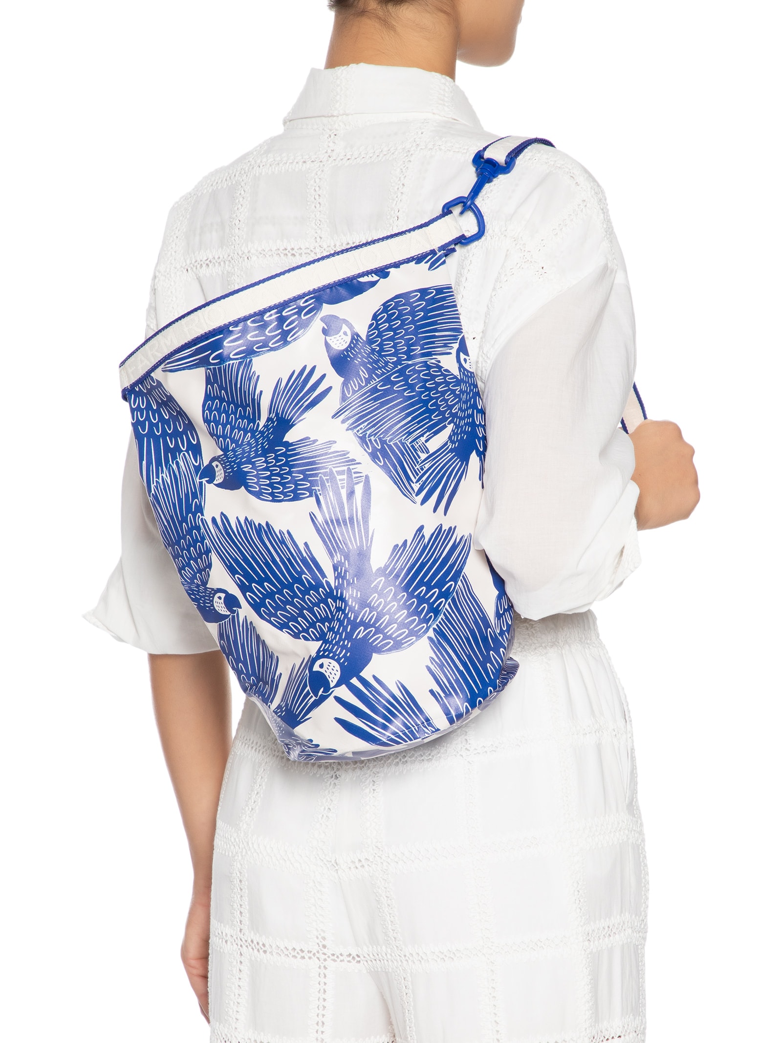 Bolsa Feminina Estanque Quadriculado Palermo Azul Farm Etc