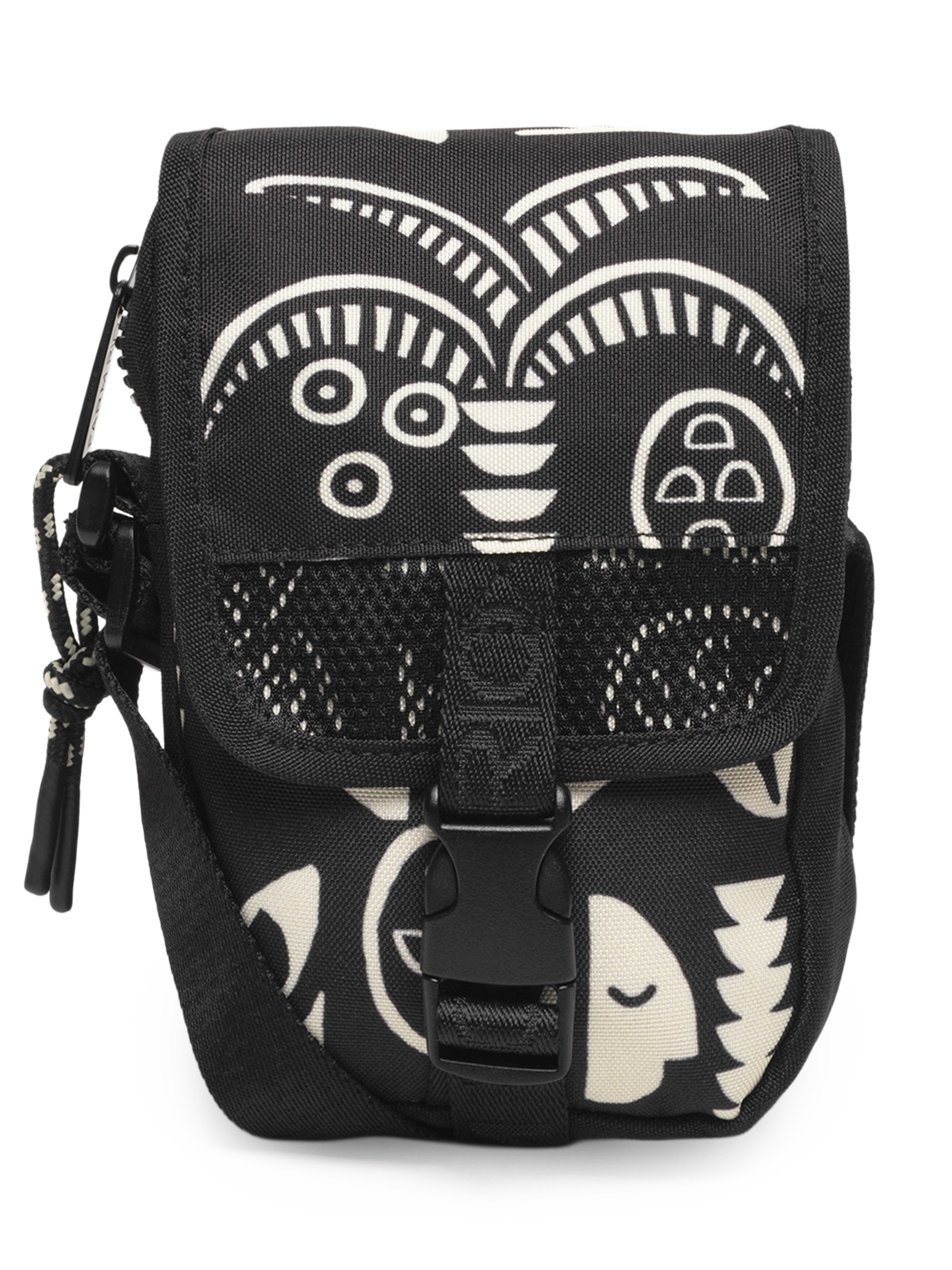 Bolsa Feminina Fervo Lenço Tropicano Preto Farm Etc