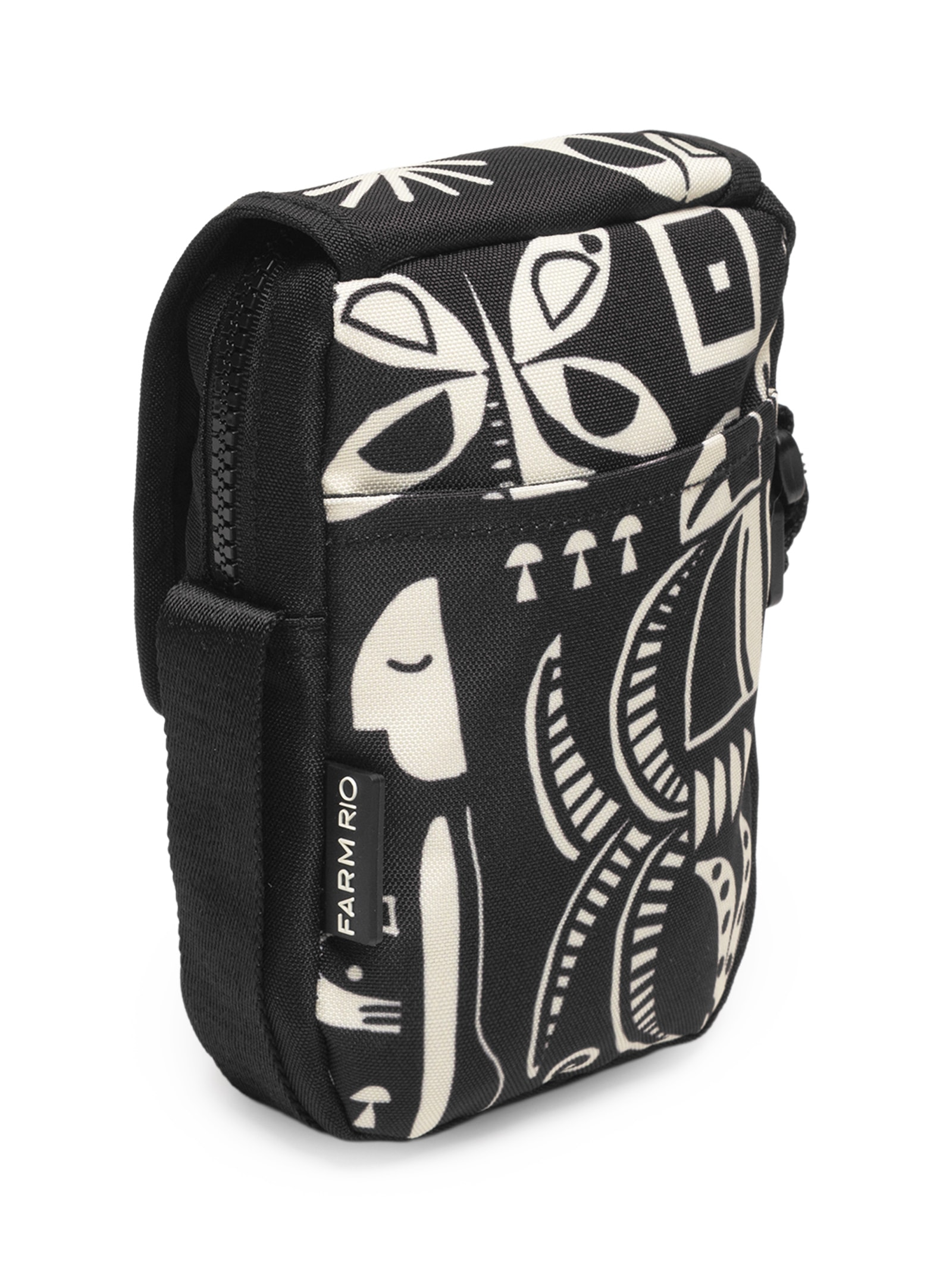 Bolsa Feminina Fervo Lenço Tropicano Preto Farm Etc