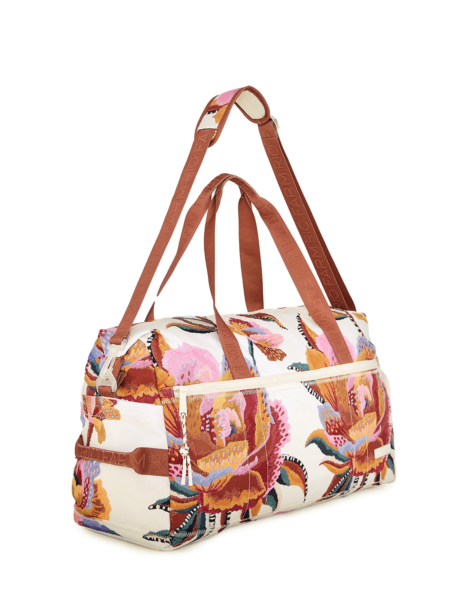 Bolsa Feminina Findi Floral Lucia Off White Farm Etc