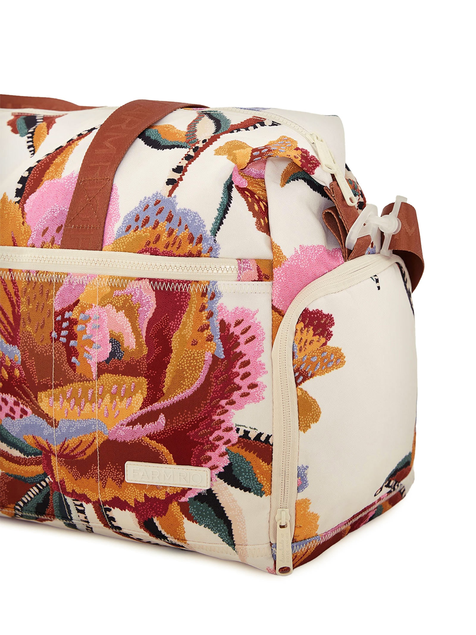 Bolsa Feminina Findi Floral Lucia Off White Farm Etc