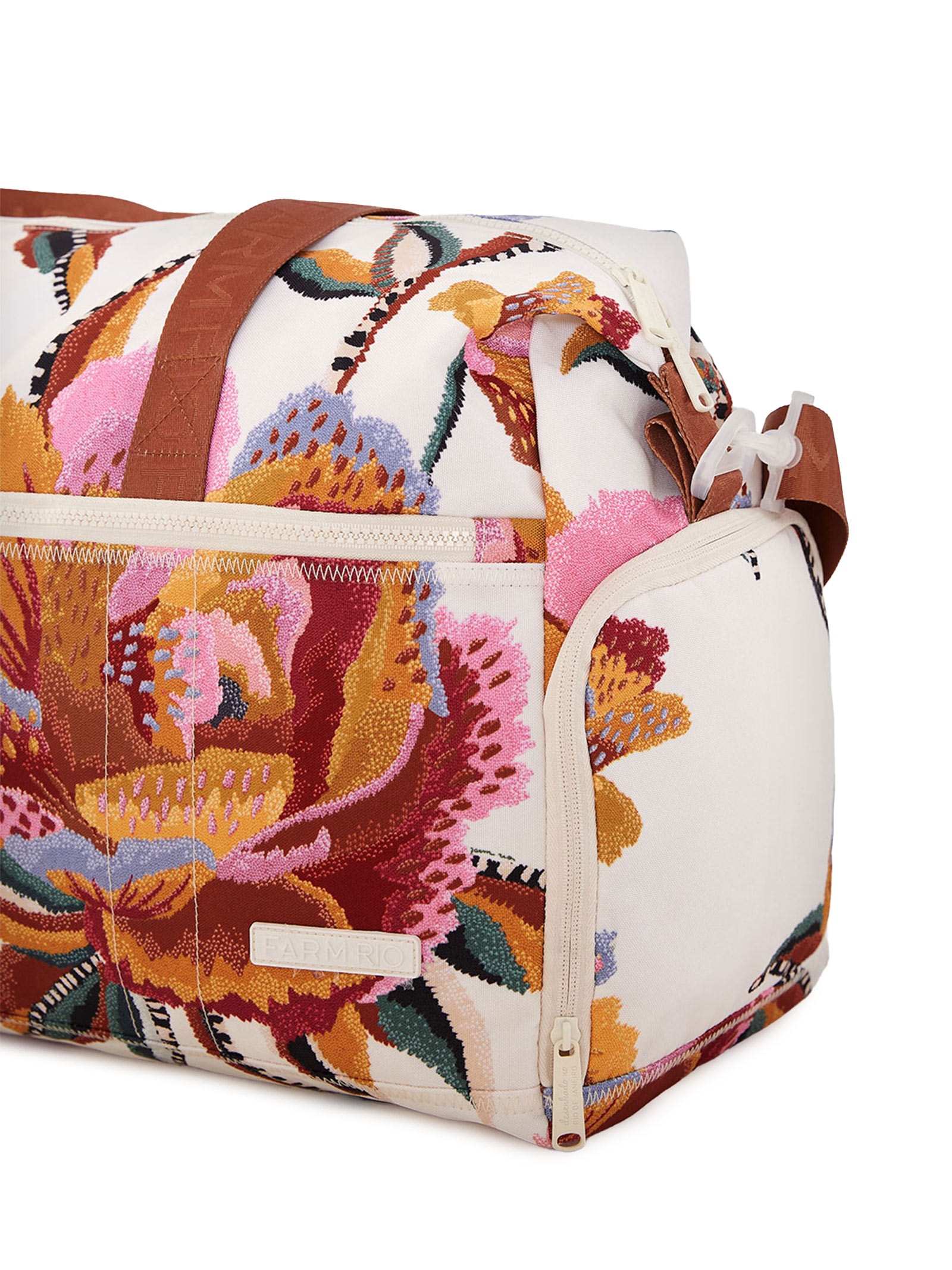 Bolsa Feminina Findi Floral Lucia Off White Farm Etc