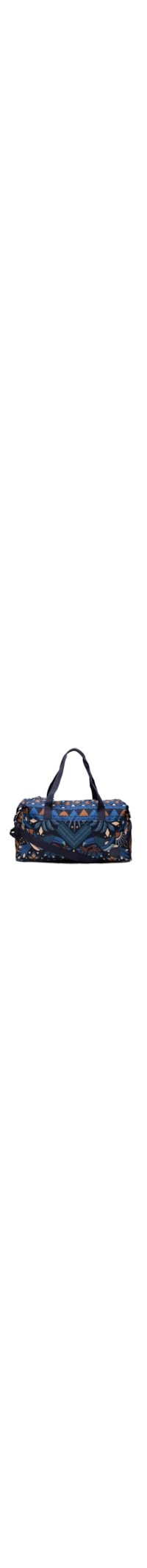 Bolsa Feminina Findi Lenço Magia Tropical - Azul